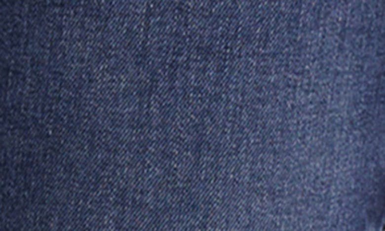 Mango Raw Hem Low Rise Skinny Denim Bermuda Shorts In Dark Blue