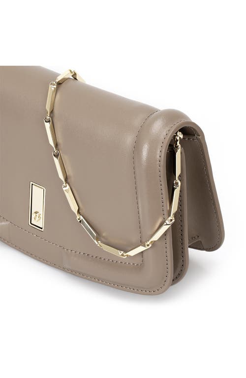 Hugo Boss Hugo Ariell Leather Clutch In Medium Brown