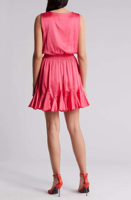 Shop Love By Design Camilla Sleeveless Wrap Mini Dress In Fandango Pink