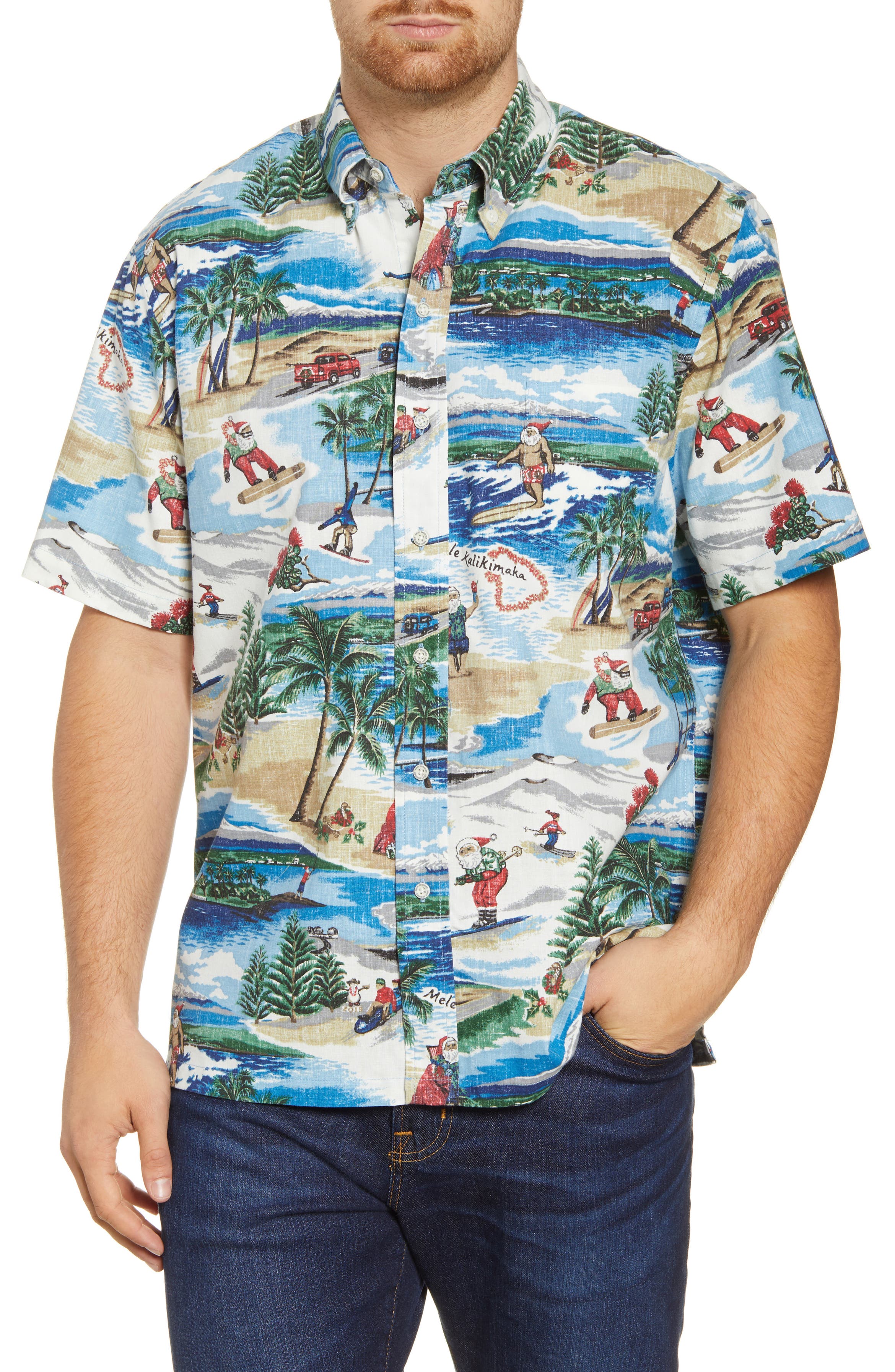 Reyn Spooner Hawaiian Christmas 2019 Classic Fit Short Sleeve Button Reyn Spooner Hawaiian Christmas 2019 Classic Fit Short Sleeve Button