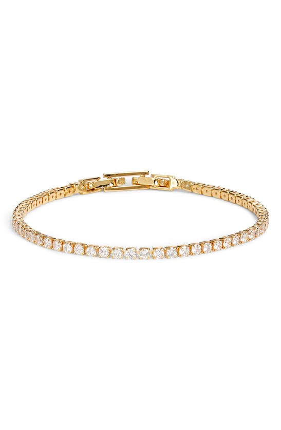 Shop Nordstrom 2.5mm Cubic Zirconia Tennis Bracelet In Clear- Gold