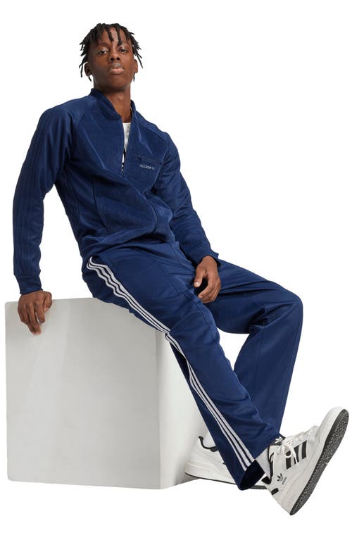 Shop Adidas Originals Adicolor Firebird Baggy Fit Track Pants In Night Indigo