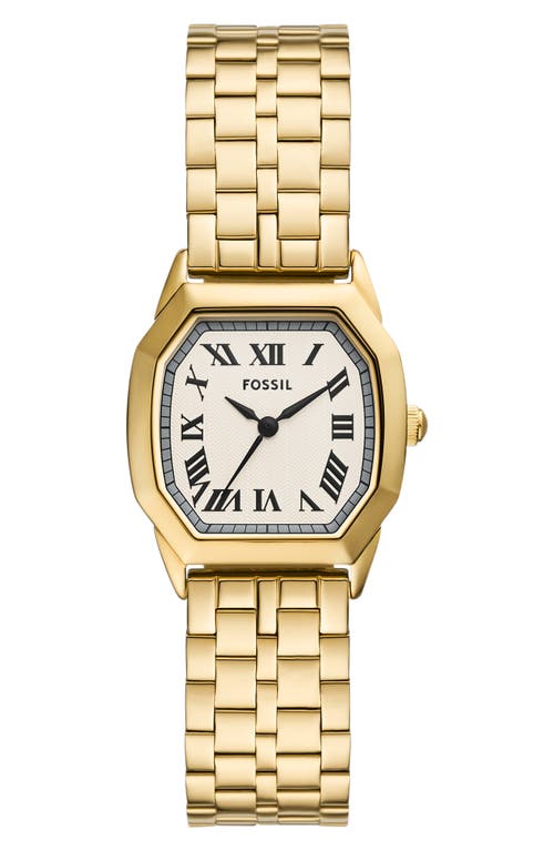 Shop Fossil Harlow Bracelet Watch, 27mm In Gold