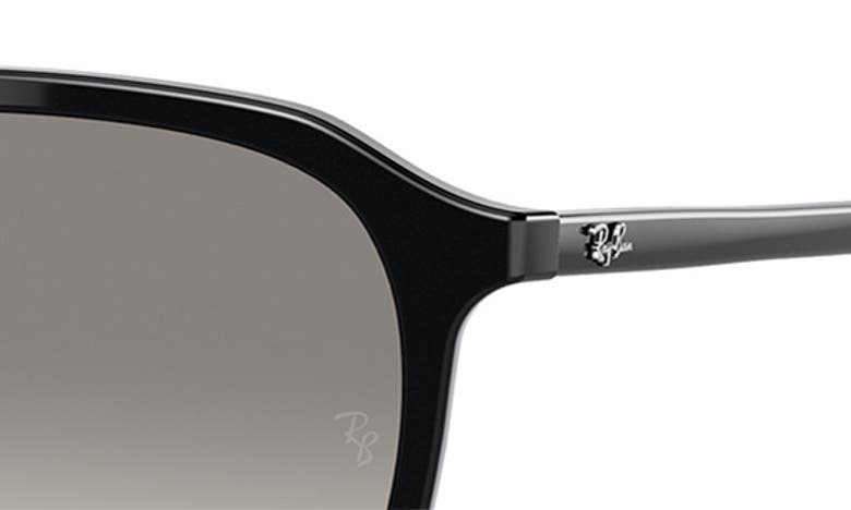 Ray Ban Ray-ban 55mm Gradient Square Sunglasses In Black