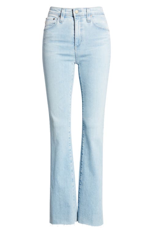 Ag Farrah High Waist Fray Hem Bootcut Jeans In 21 Years Coastline