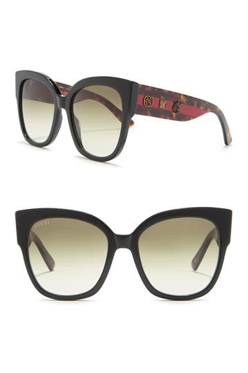 Gucci 55mm Cat Eye Sunglasses Hautelook