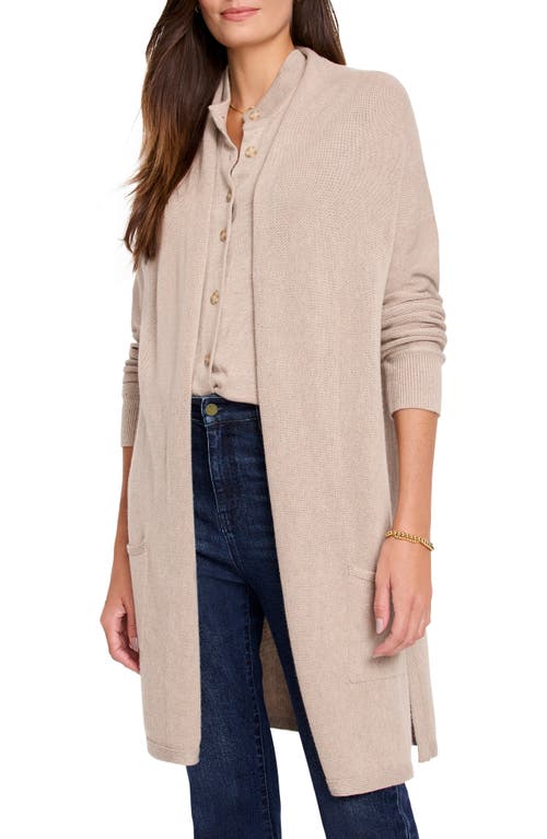 Shop Nic + Zoe Nic+zoe Everyday Long Open Front Cardigan In Malt