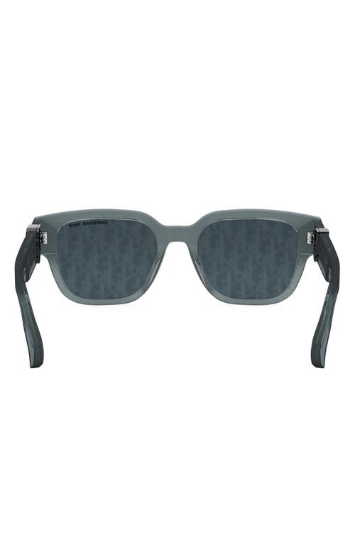 DIOR 'DIOROBLIQUE S1F 53MM SQUARE SUNGLASSES