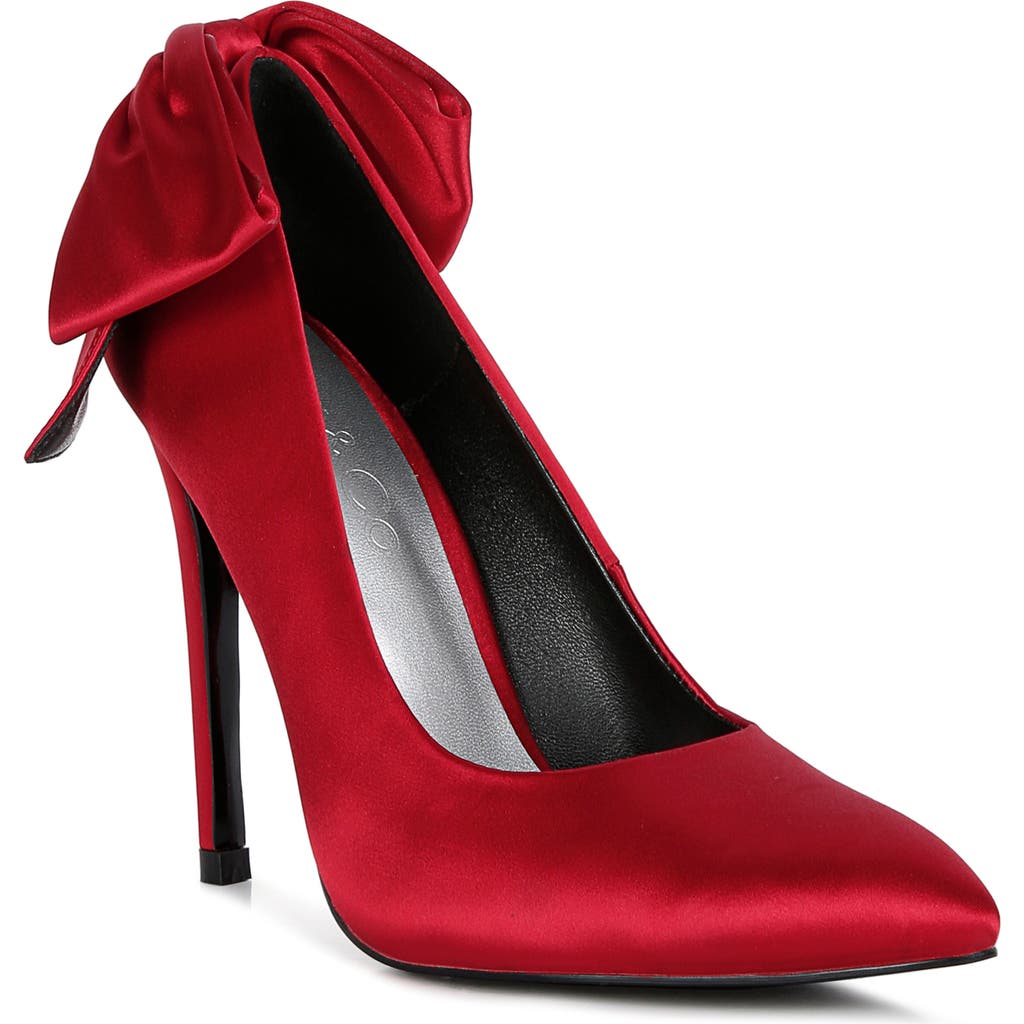Rag & Co Hornet Bow Pump In Red