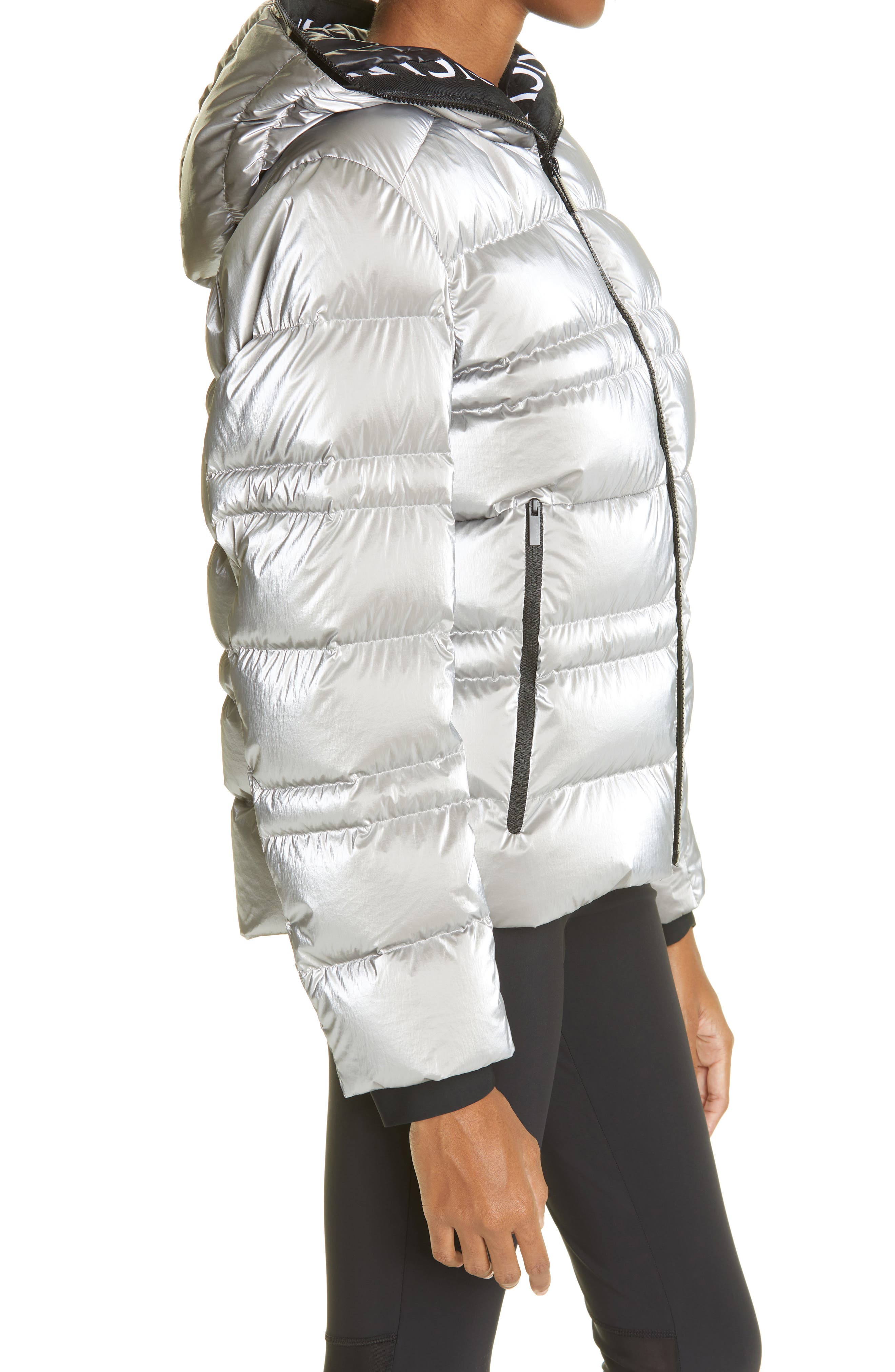 moncler yvoire down biker jacket