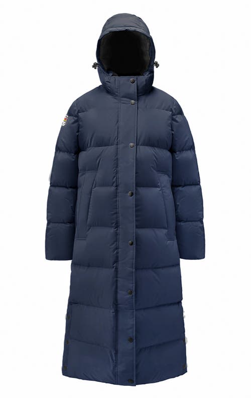 Triple F.a.t. Goose Full Length Winter Coat In Navy