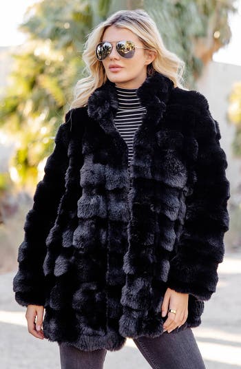Rainier Reversible Faux Fur Coat