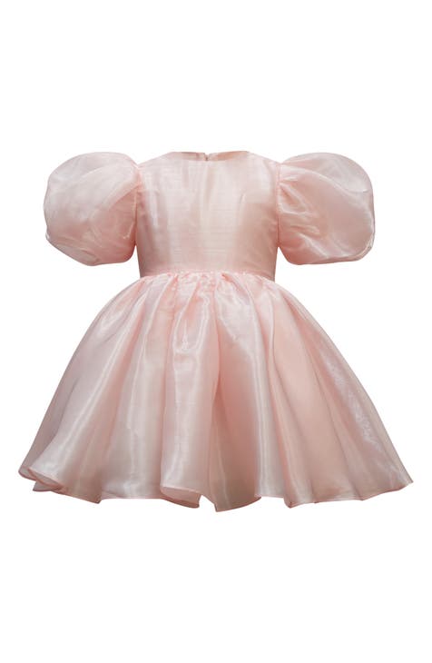 Toddler Organdy Bow - Azalea Pink