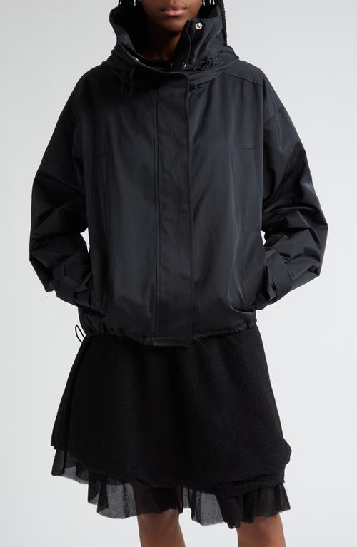 Proenza Schouler Maxwell Water Resistant Gabardine Anorak Black at Nordstrom,