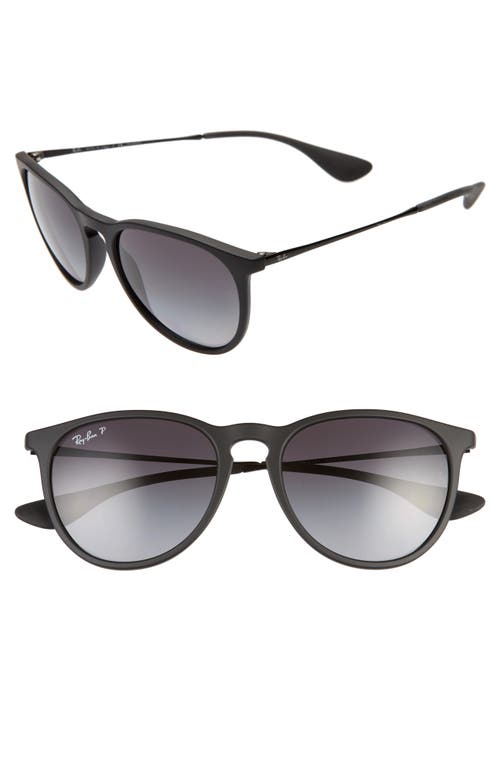 Shop Ray Ban Ray-ban Erika Classic 54mm Sunglasses In Black/grey Grad Grey Polar