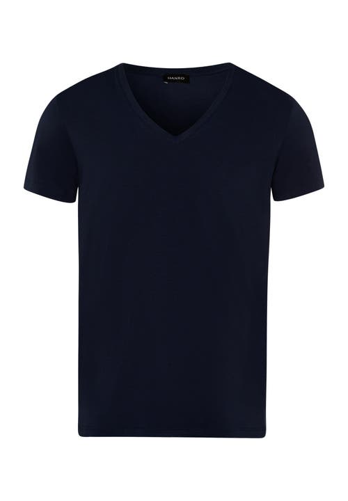 HANRO HANRO COTTON SUPERIOR V-NECK T-SHIRT 