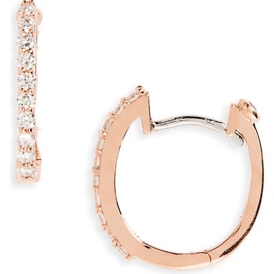 Roberto Coin Small Diamond Hoop Earrings