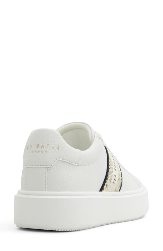 Ted Baker Lornie Platform Sneaker In Gold
