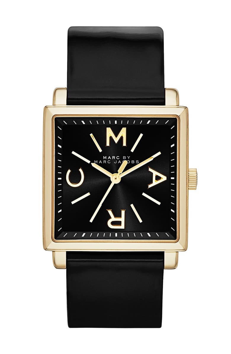 MARC BY MARC JACOBS 'Truman' Square Leather Strap Watch, 30mm | Nordstrom