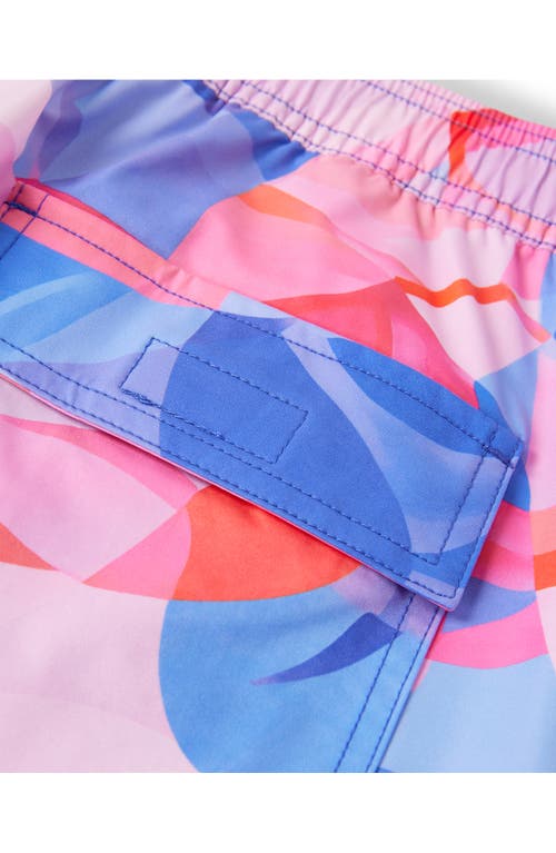 Shop Psycho Bunny Norridge Print Swim Trunks In Pink Glow