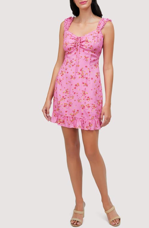 Lost + Wander Love Spell Floral Minidress In Pink