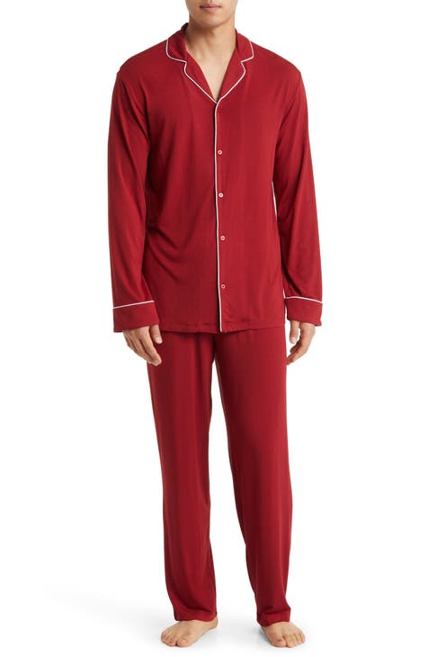 Men's Red Pajamas, Loungewear & Robes