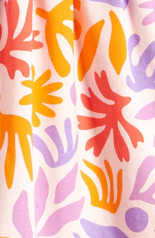 Tiny Tribe Kids' Abstract Print Cotton Dress In Lilac