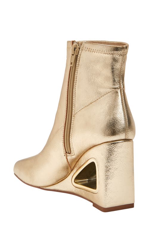 Shop Katy Perry The Hollow Wedge Bootie In Gold