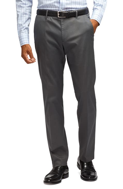 Dark Grey Stretch Formal Pants