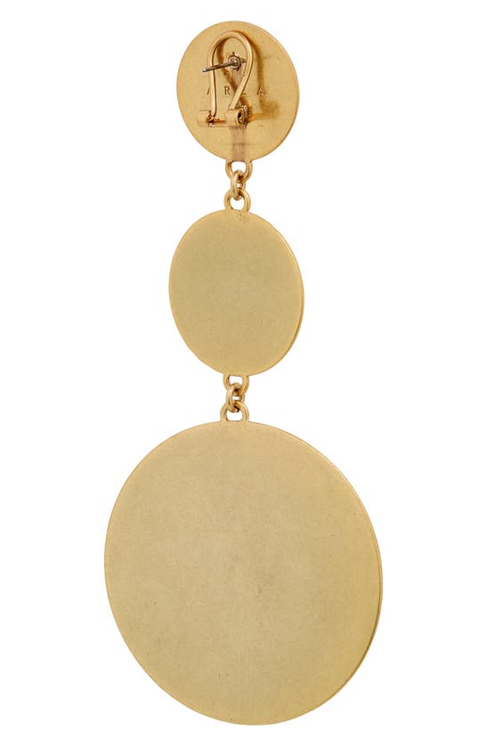 Shop Area Enamel Eye Drop Earrings In Antique Gold