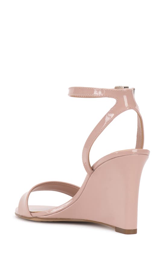 Shop Vince Camuto Jefany Ankle Strap Wedge Sandal In Pale Peony