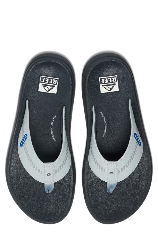 Shop Reef Swellsole Cruiser Flip Flop In Grey/ Light Grey/ Blue