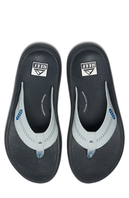 Shop Reef Swellsole Cruiser Flip Flop In Grey/light Grey/blue