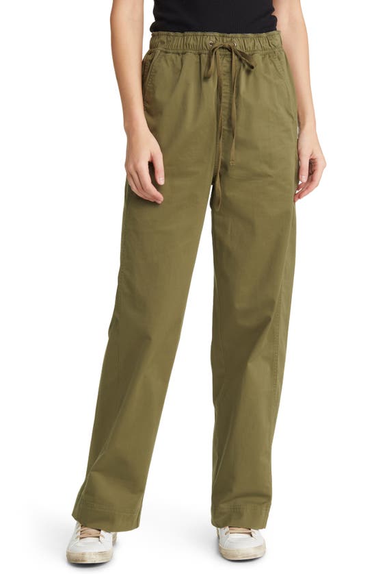 Treasure & Bond Easy Pull-on Wide Leg Pants In Olive Moss | ModeSens