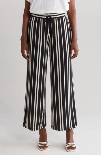 Joan Vass N.Y. Stripe Wide Leg Pants | Nordstromrack