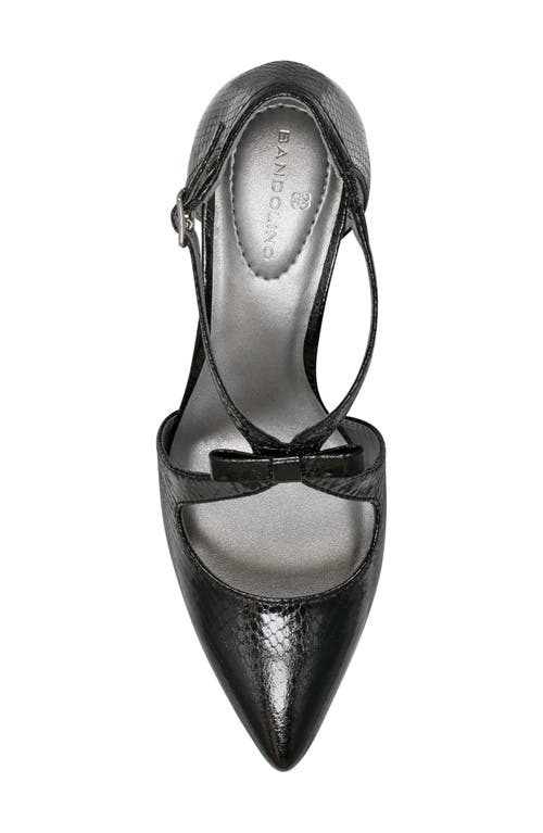 Bandolino Zeffer Kitten Heel Pump In Black Embossed