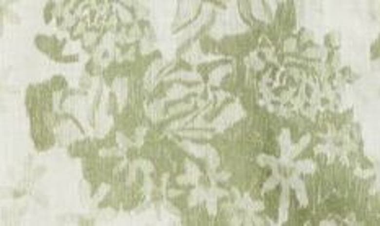 Shop Desmond & Dempsey Print Cotton Short Pajamas In Sage/ Green