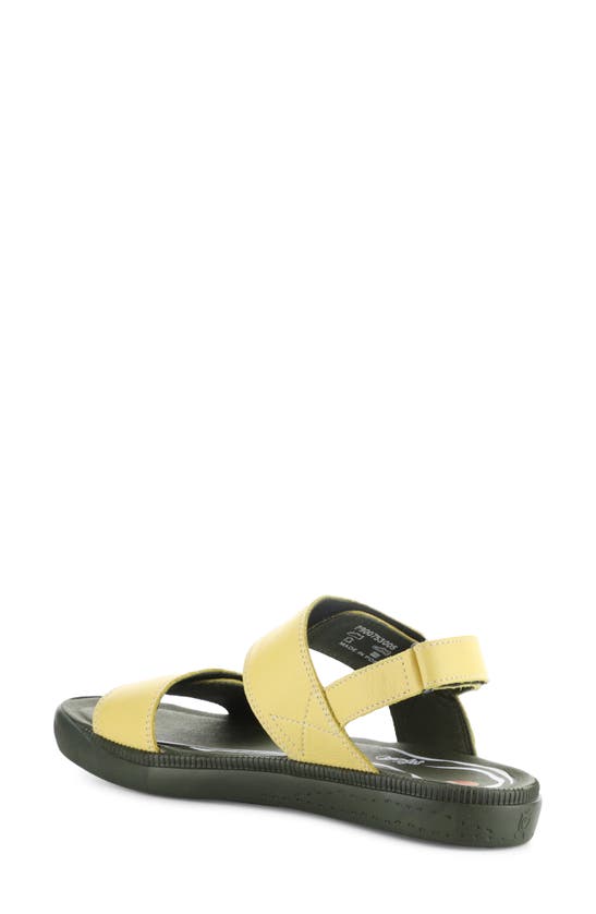 Shop Softinos By Fly London Indu Sandal In Light Yellow Smooth