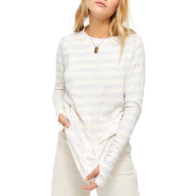 Free People Arden Stripe Shirt, Ivory