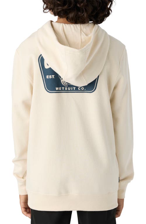 Shop O'neill Kids' Fifty Two Graphic Hoodie In Cream