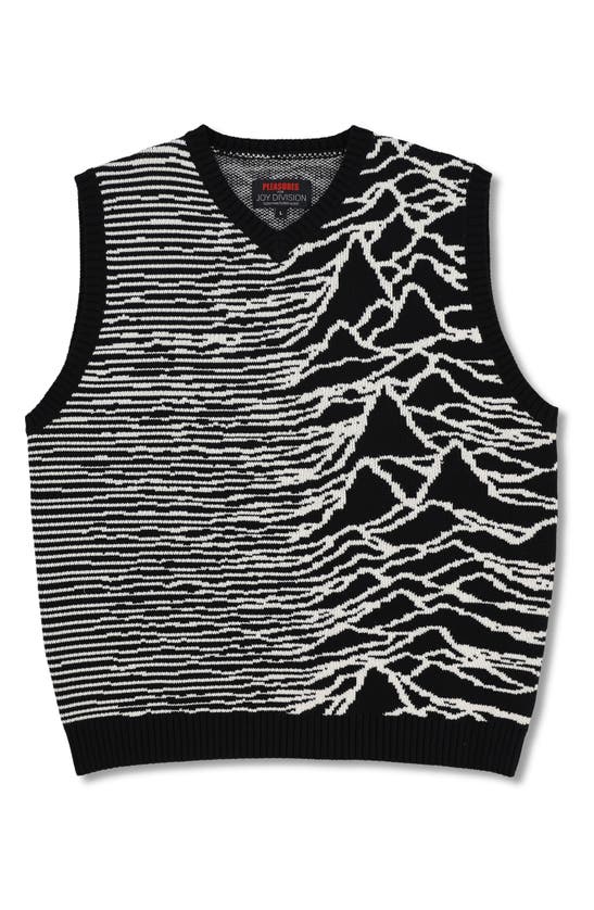 Shop Pleasures X Joy Division Interzone Sweater Vest In Black