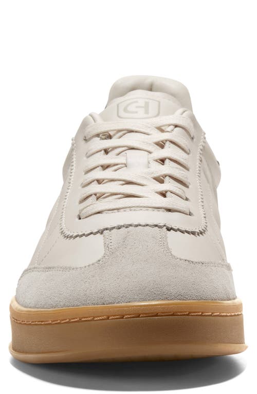 Shop Cole Haan Grandpro Breakaway Leather Sneaker In Ivory/silver Lining/gum