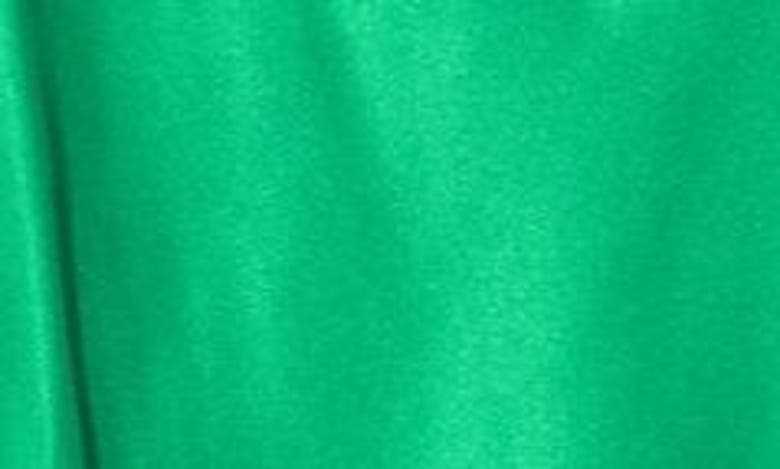 Shop Bebe Satin Cowl Neck Midi Dress In Emerald
