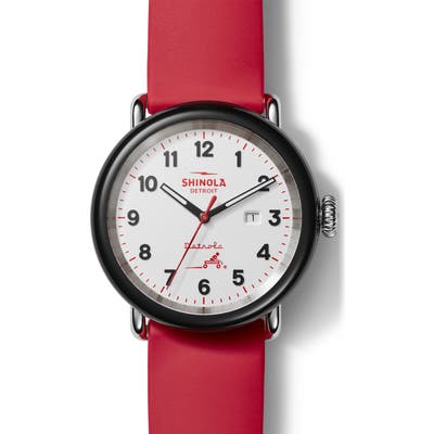 Shinola Detrola Silicone Strap Watch, 4m
