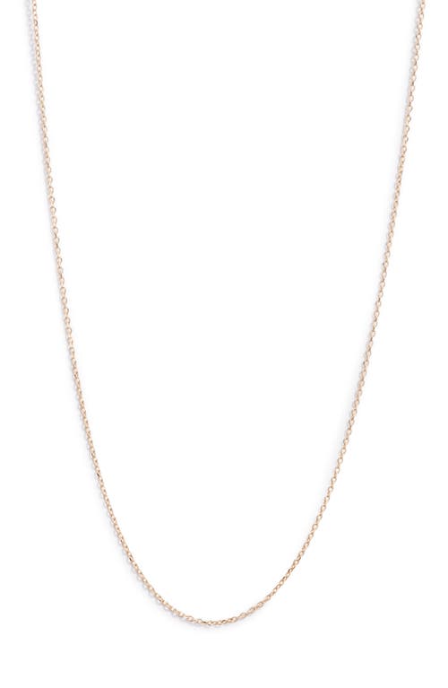 Anzie Chain Link Necklace in Yellow Gold at Nordstrom, Size 17