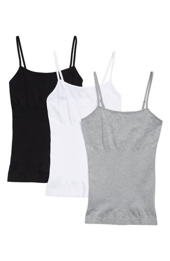 Skinny Girl 3-pack Seamless Shaping Camisoles In Multi