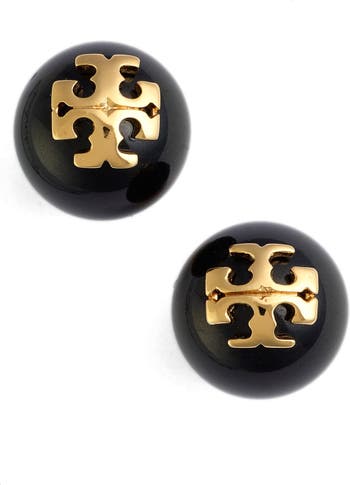 Tory Burch Kira crystal stud earrings for Women - Black in UAE