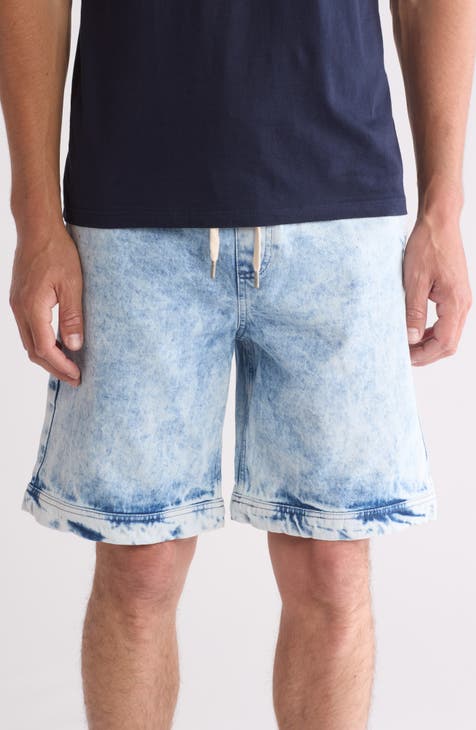 Drawstring Denim Shorts