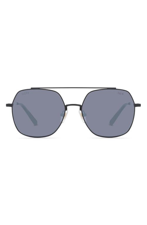 Shop Diff H.e.r. Paradise 60mm Aviator Sunglasses In Black/grey