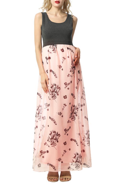 Kimi and Kai Miho Maternity Maxi Dress Multicolored at Nordstrom,